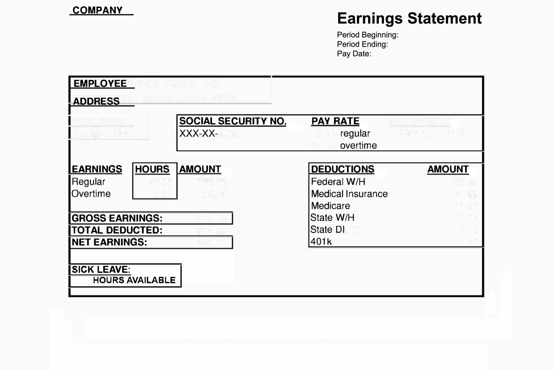 Pay Stub Preview